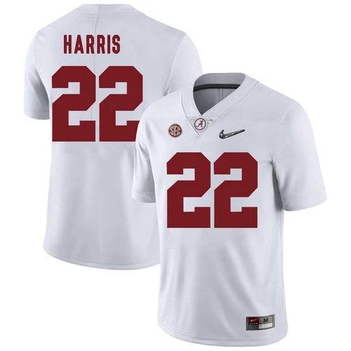 Alabama Crimson Tide #22 Najee Harris College Football White Jersey by My Store