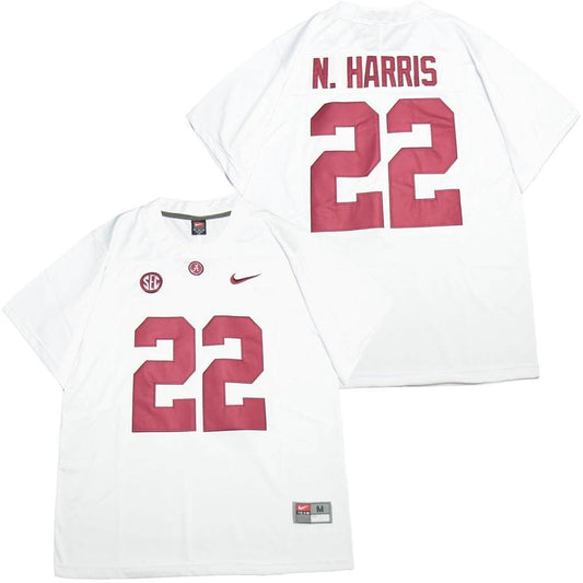 Alabama Crimson Tide #22 Najee Harris Football Jersey White by My Store