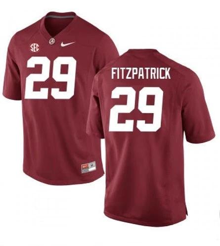 Alabama Crimson Tide #29 Minkah Fitzpatrick NCAA Football Jersey Red by My Store