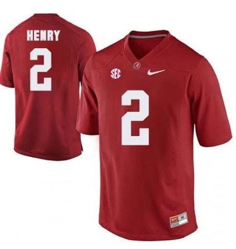 Alabama Crimson Tide #2 Derrick Henry Color Stitched Jersey Red by My Store