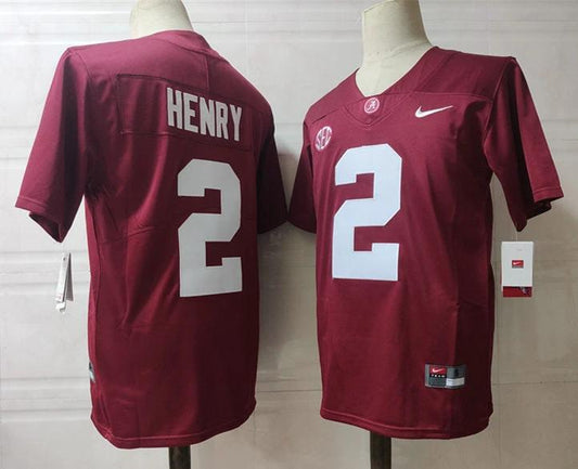 Alabama Crimson Tide #2 Henry NCAA Football Jersey Red by My Store