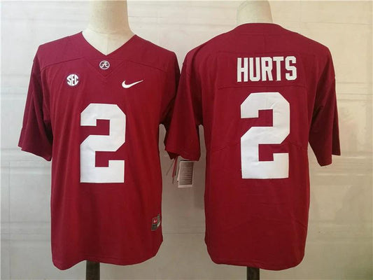 Alabama Crimson Tide #2 Jalen Hurts College Football Jersey Red by My Store