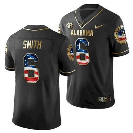 Alabama Crimson Tide #6 DeVonta Smith College Football Jersey Black by My Store