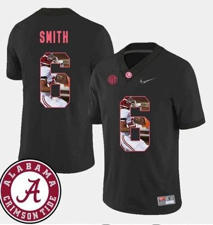 Alabama Crimson Tide #6 DeVonta Smith College NCAA Football Jersey Black by My Store