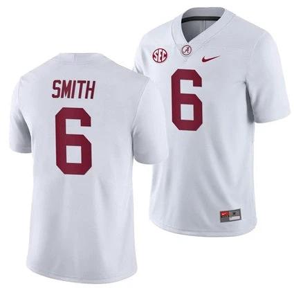 Alabama Crimson Tide #6 DeVonta Smith College NCAA Football White Jersey by My Store