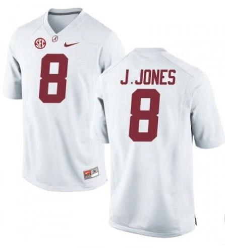 Alabama Crimson Tide #8 Julio Jones NCAA Football Jersey White by My Store