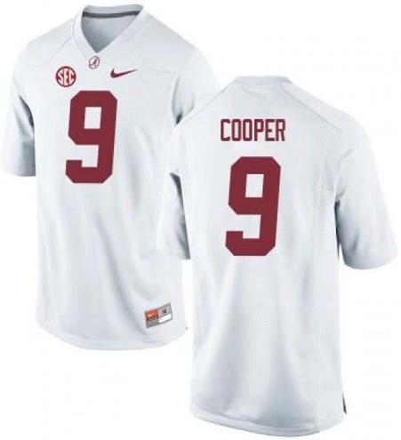 Alabama Crimson Tide #9 Amari Cooper NCAA Football Jersey White by My Store