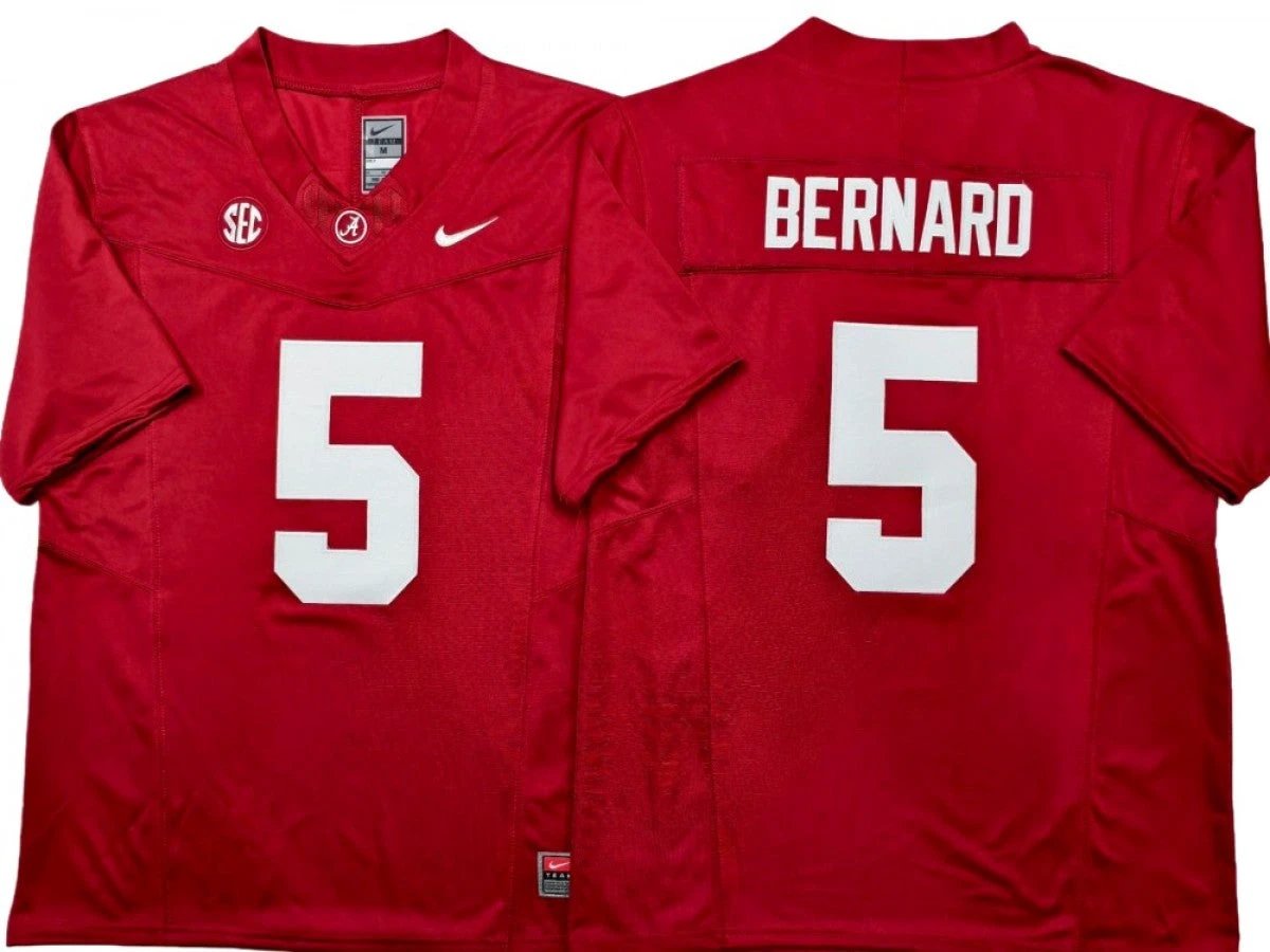 Alabama Crimson Tide #5 Germie Bernard Vapor F.U.S.E. Limited Jersey Stitched by My Store NCAA Football Jerseys