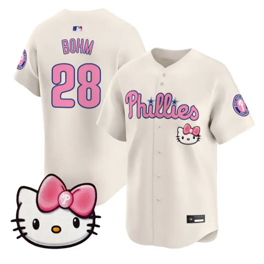 Alec Bohm Jersey #28 Philadelphia Phillies Hello Kitty Stitched by My Store