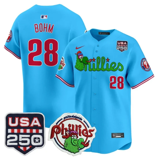 Alec Bohm Jersey #28 Philadelphia Phillies Phanatic 250 USA Stitched by My Store