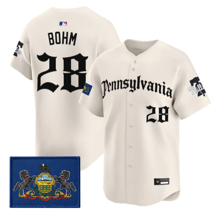 Alec Bohm Jersey #28 Phillies Pennsylvania Gothic Edition Stitched by My Store