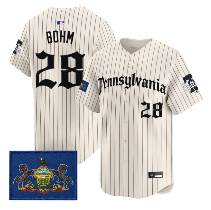 Alec Bohm Jersey #28 Phillies Pennsylvania Gothic Edition Stitched by My Store