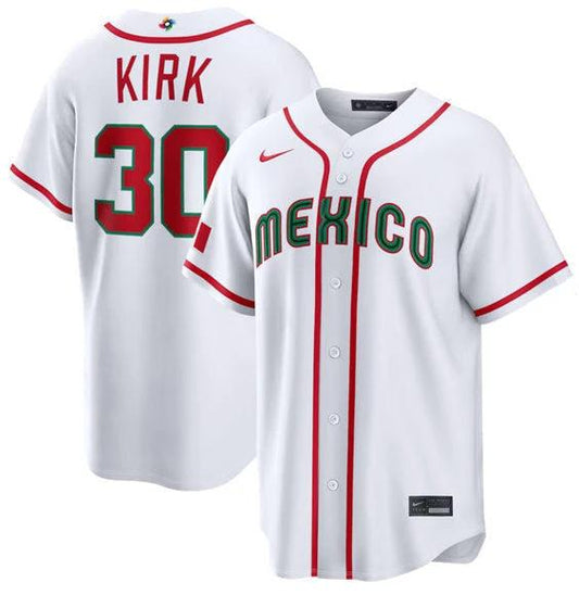 Alejandro Kirk Jersey #30 Mexico Team 2026 World Baseball Classic Stitched White by My Store