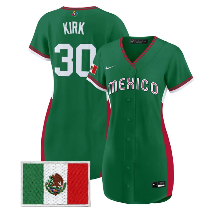 Alejandro Kirk Jersey #30 Team Mexico 2026 World Baseball Dress Stitched by My Store