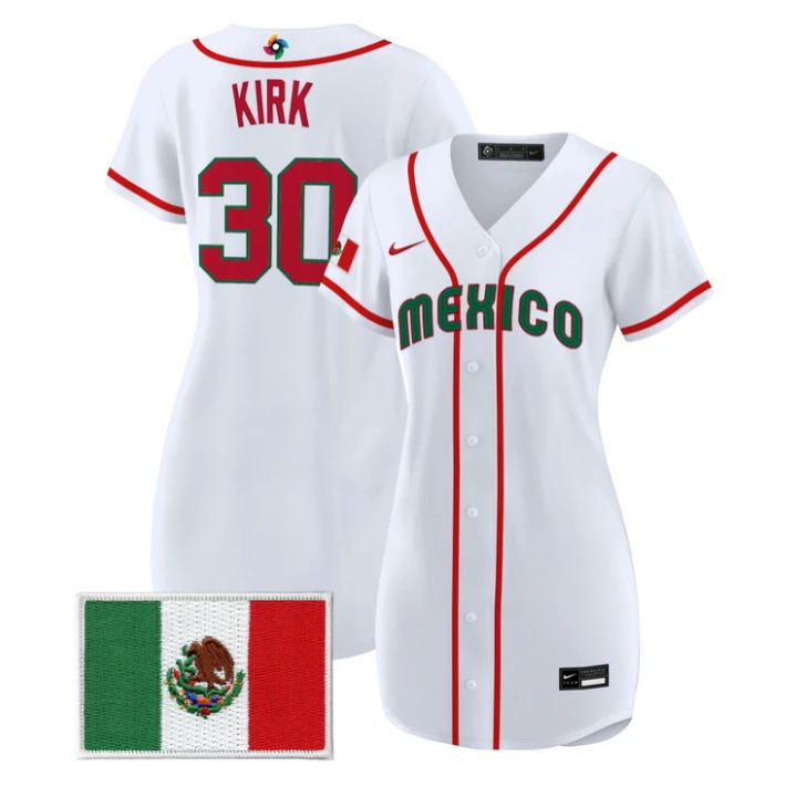 Alejandro Kirk Jersey #30 Team Mexico 2026 World Baseball Dress Stitched by My Store
