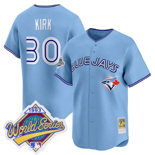 Alejandro Kirk Jersey #30 Toronto Blue Jays 1993 World Series Throwback by My Store