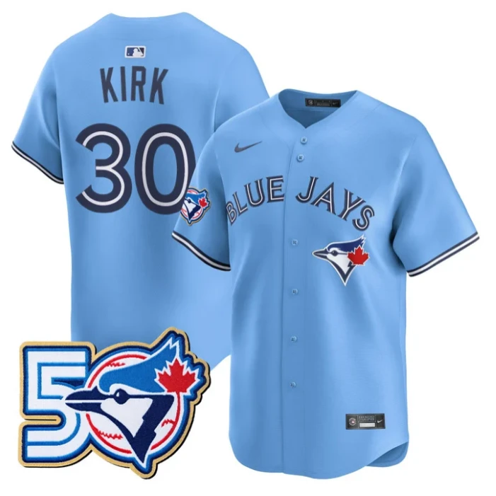 Alejandro Kirk Jersey #30 Toronto Blue Jays 50 Seasons Patch Stitched by My Store