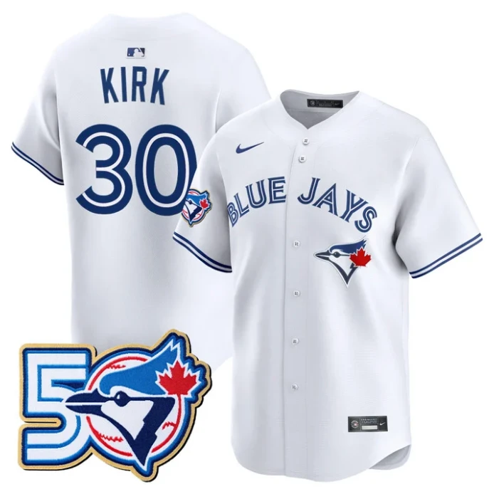 Alejandro Kirk Jersey #30 Toronto Blue Jays 50 Seasons Patch Stitched by My Store