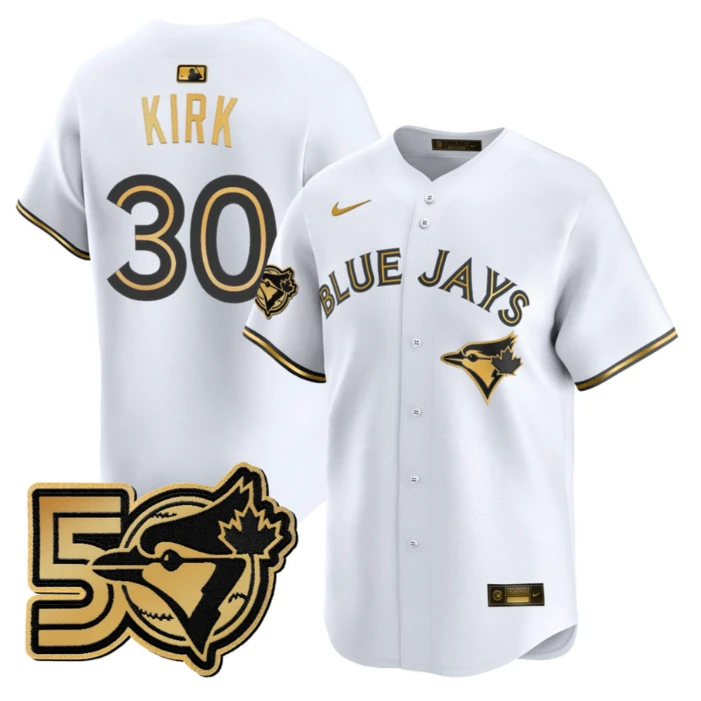 Alejandro Kirk Jersey #30 Toronto Blue Jays 50 Seasons Patch Stitched by My Store