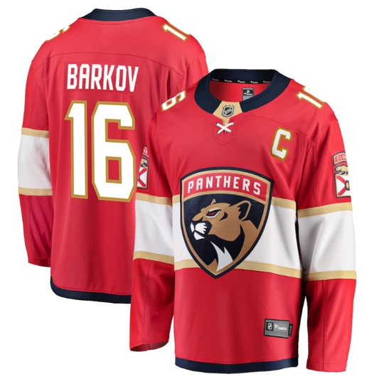 Aleksander Barkov 16 Florida Panthers 2025 Breakaway Player Men Jersey Red by Hockey David