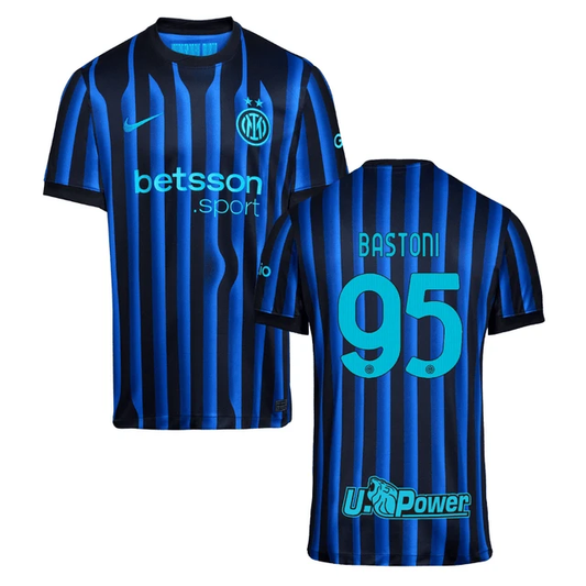Alessandro Bastoni #95 Inter Milan 2025-26 Home Match Jersey – Blue by Soccer Jersey