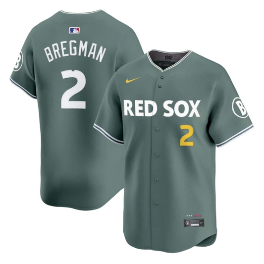 Alex Bregman Jersey #2 Boston Red Sox 2025 City Connect Vapor Premier Limited V2 All Stitched by My Store