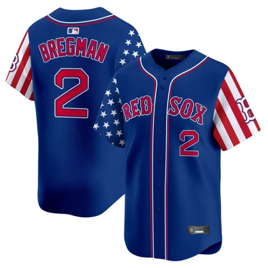 Alex Bregman Jersey #2 Boston Red Sox 2025 Memorial Day Vapor Premier Limited Stitched Royal by My Store