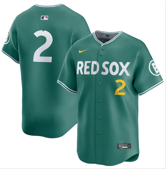 Alex Bregman Jersey #2 Red Sox Green 2025 City Connect Limited Stitched by My Store