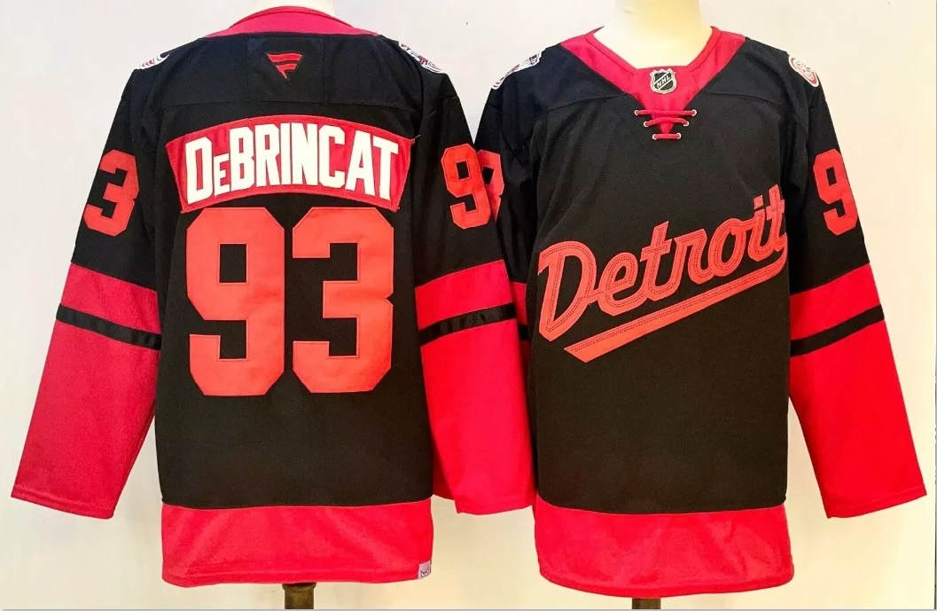 Alex DeBrincat Jersey #93 Detroit Red Wings 2025 Stadium Series Stitched Black by Hockey David