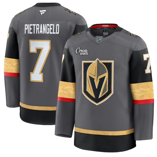 Alex Pietrangelo Jersey #7 Vegas Golden Knights Premium Stitched Gray by Hockey David
