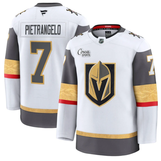 Alex Pietrangelo Jersey #7 Vegas Golden Knights Premium Stitched White by Hockey David