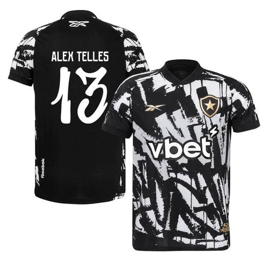 Alex Telles #13 Botafogo 2025-26 Fourth Jersey – Black by Soccer Jersey