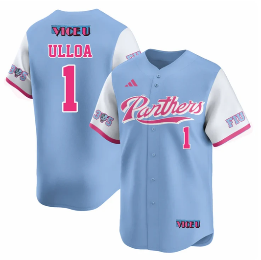 Alex Ulloa Jersey #1 FIU Baseball 2025 Vice U Stitched Blue by My Store