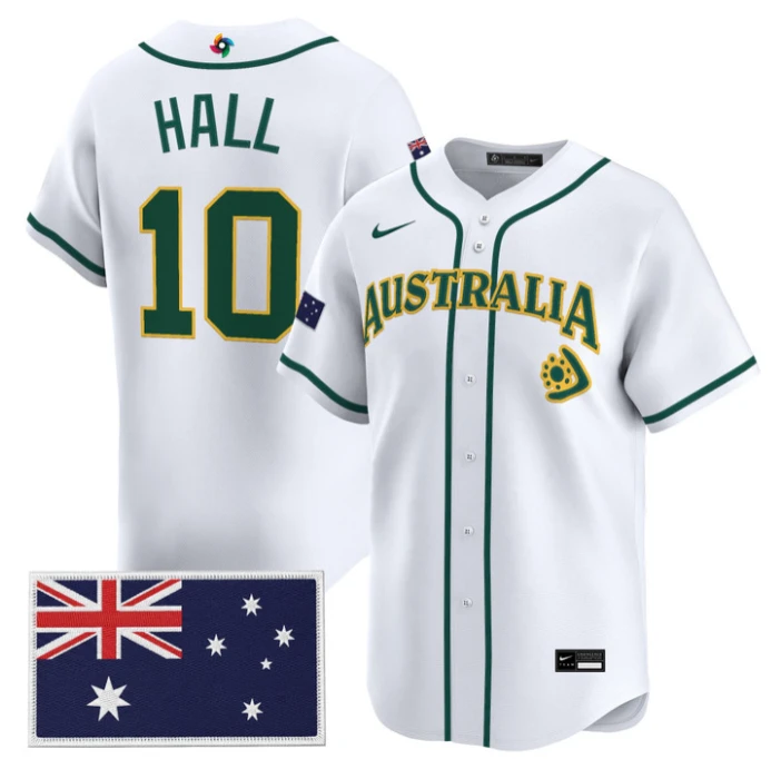 Alex Hall Jersey #10 Team Australia 2026 World Baseball Stitched by My Store