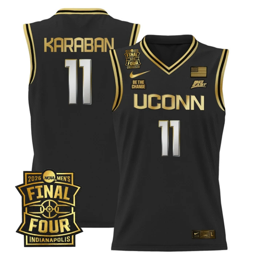 Alex Karaban Jersey #11 UConn Huskies 2026 Final Four Patch Stitched by My store basketball