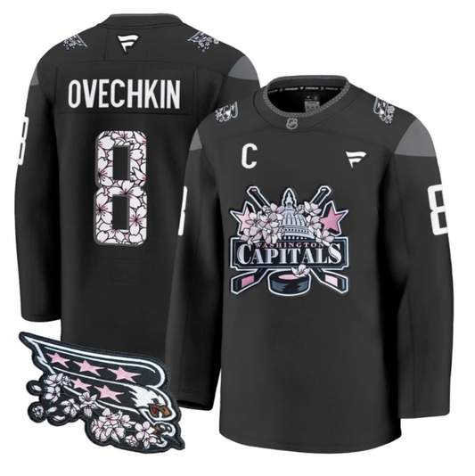 Alex Ovechkin Jersey #8 Washington Capitals 2026 Hockey Premium Stitched by Hockey David