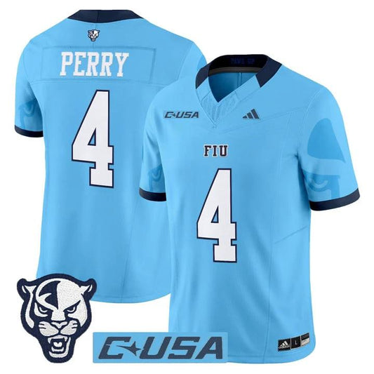 Alex Perry Jersey #4 Florida International Panthers 2025 Stitched by My Store NCAA Football Jerseys