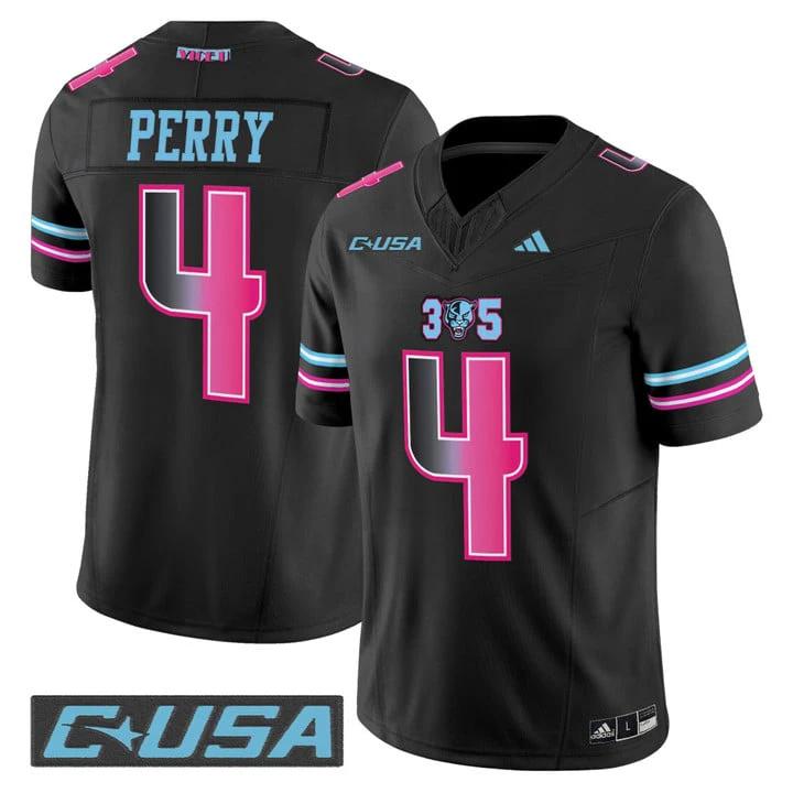 Alex Perry Jersey #4 Florida International Panthers 2025 Stitched by My Store NCAA Football Jerseys
