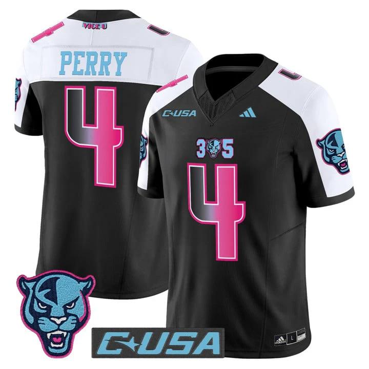 Alex Perry Jersey #4 Florida International Panthers 2025 Stitched by My Store NCAA Football Jerseys