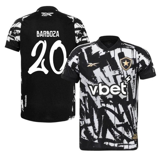 Alexander Barboza #20 Botafogo 2025-26 Fourth Jersey – Black by Soccer Jersey
