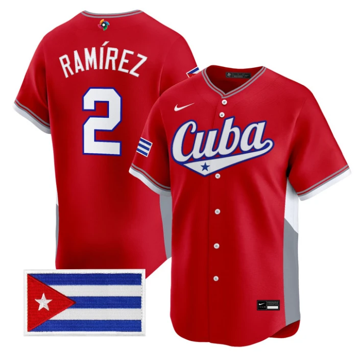 Alexei Ramírez Jersey #2 Cuba World Baseball Classic 2026 Stitched by My Store