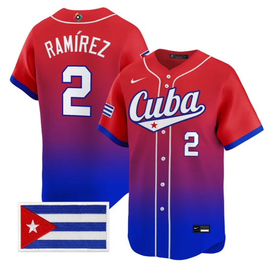 Alexei Ramírez Jersey #2 Cuba World Baseball Classic 2026 Stitched by My Store