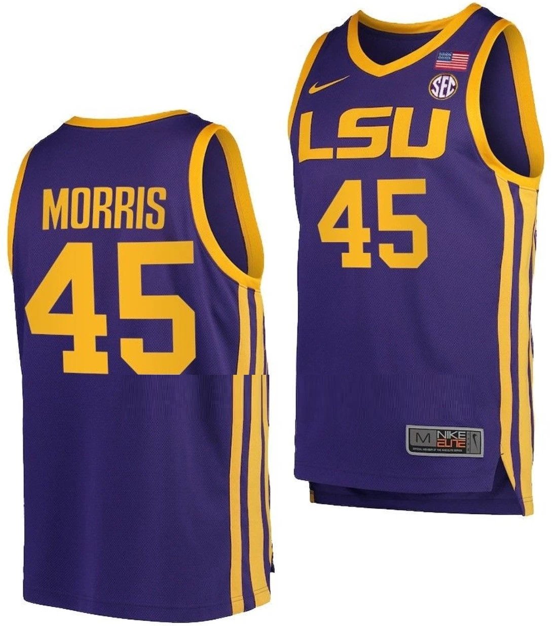 Alexis Morris Jersey LSU Tigers College Basketball White #45 by My store basketball