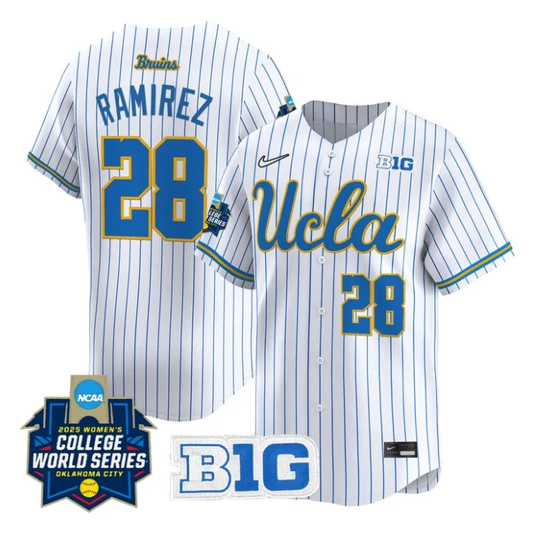 Alexis Ramirez Jersey #28 UCLA Bruins Softball 2025 World Series Stitched Pinstripe by My Store
