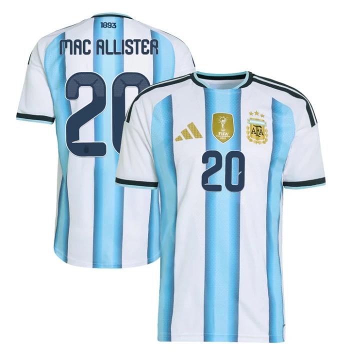Alexis Mac Allister Jersey #20 Argentina 2026 National Team Soccer by Soccer Jersey