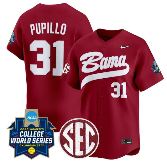 Alexis Pupillo Jersey #31 Alabama Softball 2026 World Series Stitched by My Store