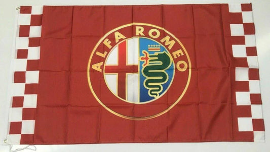 Alfa Romeo Car Flag -Italian Sports Car Mechanic Workshop 3x5ft by flagsjustdoit