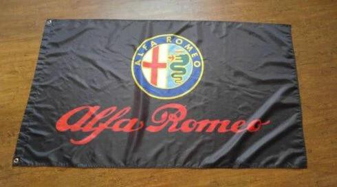 Alfa Romeo Car Racing Flag 3X5 Ft Polyester Banner USA 90x150cm by flagsjustdoit