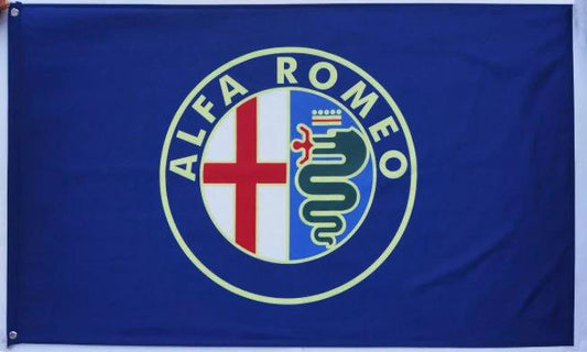 Alfa Romeo Flag Blue 3X5 Ft Polyester Banner USA 90x150cm by flagsjustdoit
