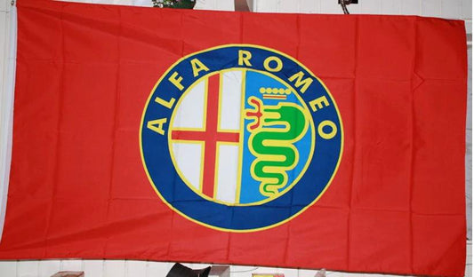 Alfa Romeo Flag Red 3X5 Ft Polyester Banner USA 90x150cm by flagsjustdoit